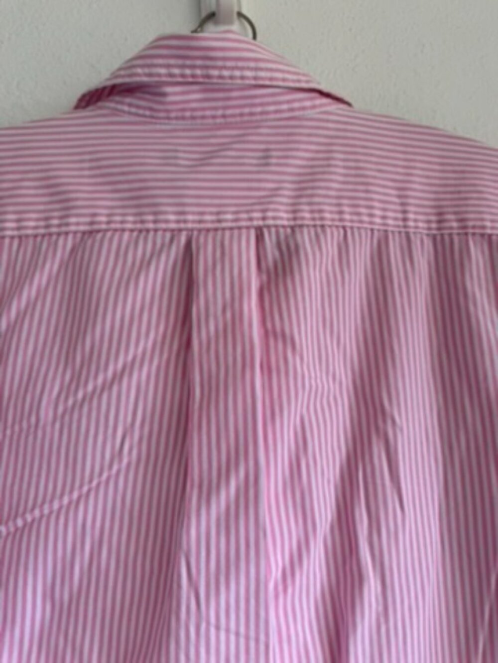 Lauren Ralph Lauren Pink Striped Cotton Poplin Sleep Shirt Women's Size XL - Picture 11 of 12